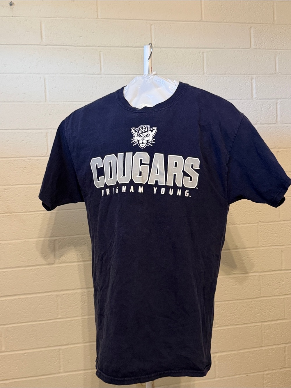 Russell Athletic Navy Cougars Brigham Young Short-Sleeve Tee